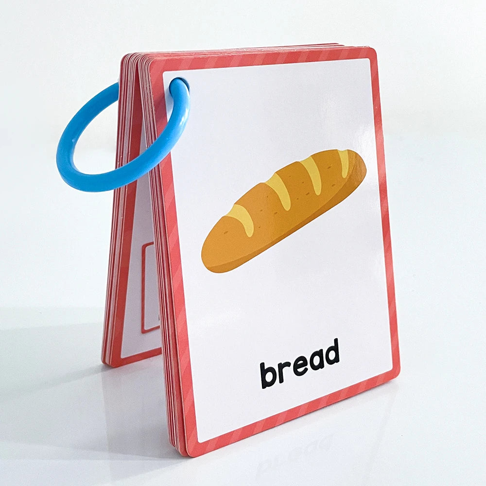 Montessori Kids English Words Learning Flashcards Early Educational Cards Classroom Supplies Kindergarten Teacher Teaching Aids