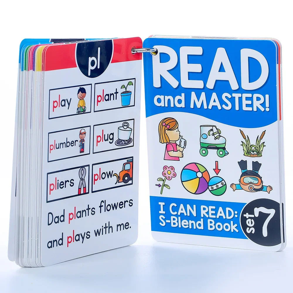 Montessori English Phonics Learning Cards Kindergarten Educational Toys for Children Teacher Teaching Aid Flashcards