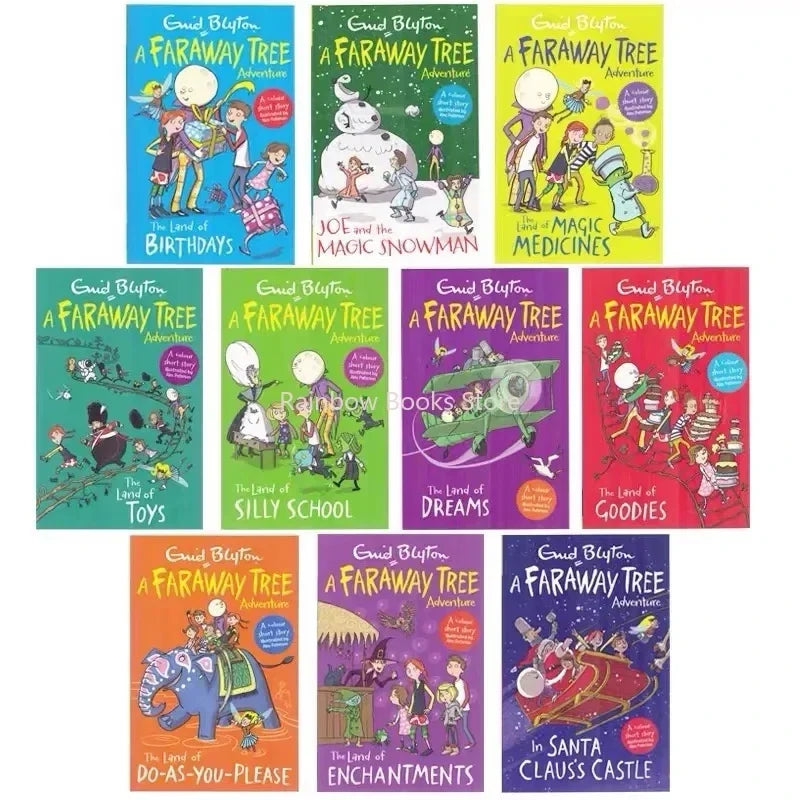 Enid Blyton A Faraway Tree Adventure Children's English Story Novel Fiction Kids Education Reading Gift Comic Picture 10Books