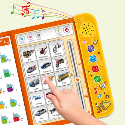Touch & Learn Book: Kids' English Education with Reusable Pen