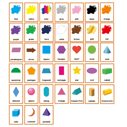Montessori Kids English Words Learning Flashcards Early Educational Cards Classroom Supplies Kindergarten Teacher Teaching Aids