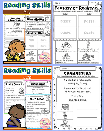 English Reading Practice for Kids: 10-Book Workbook Set