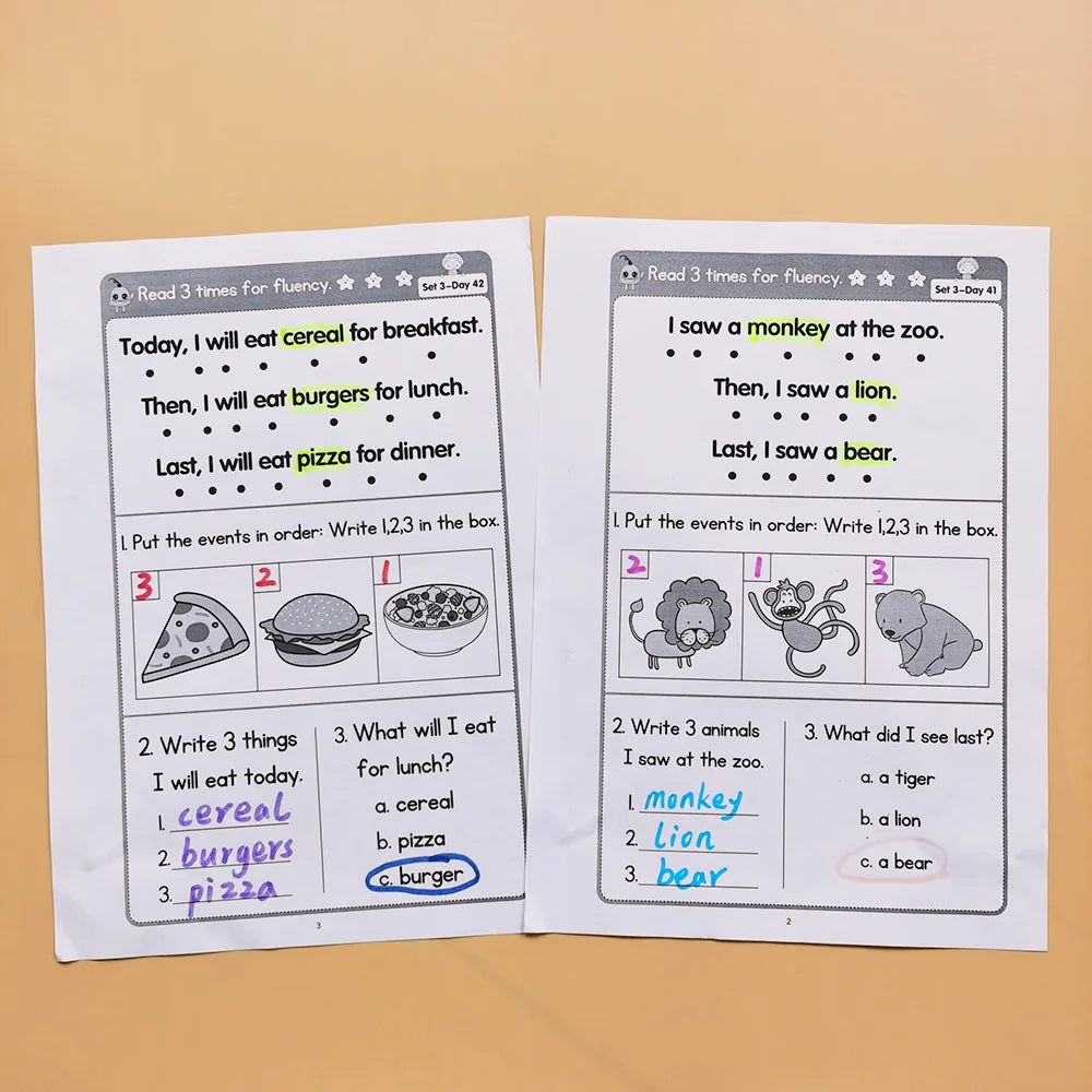 Reading Comprehension for Kids: 100 Days Practice Workbook