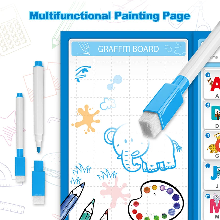 Touch & Learn Book: Kids' English Education with Reusable Pen