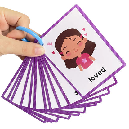 Montessori Kids English Words Learning Flashcards Early Educational Cards Classroom Supplies Kindergarten Teacher Teaching Aids