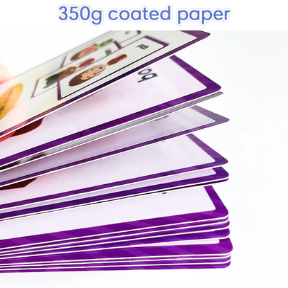 Montessori Kids English Words Learning Flashcards Early Educational Cards Classroom Supplies Kindergarten Teacher Teaching Aids