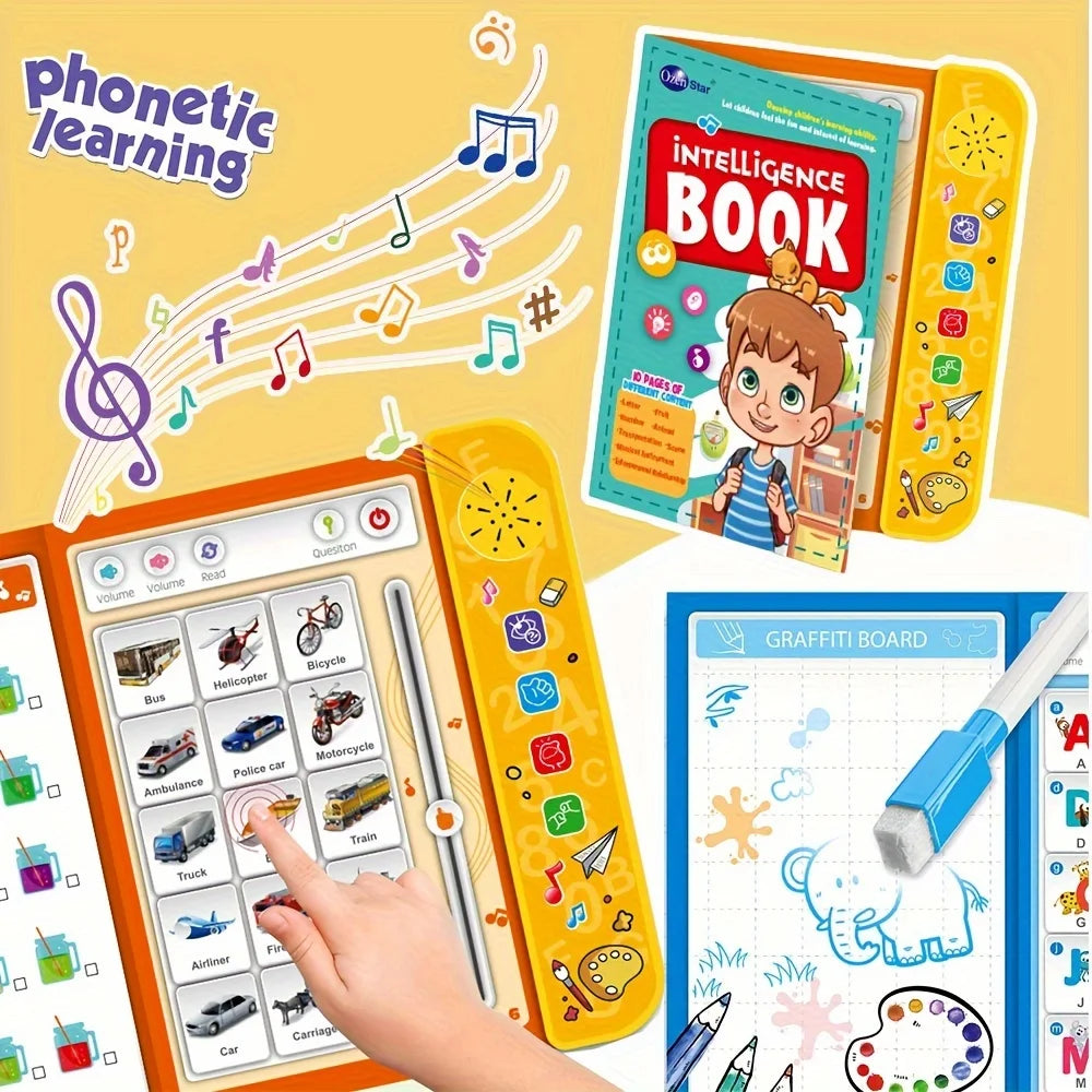 Touch & Learn Book: Kids' English Education with Reusable Pen