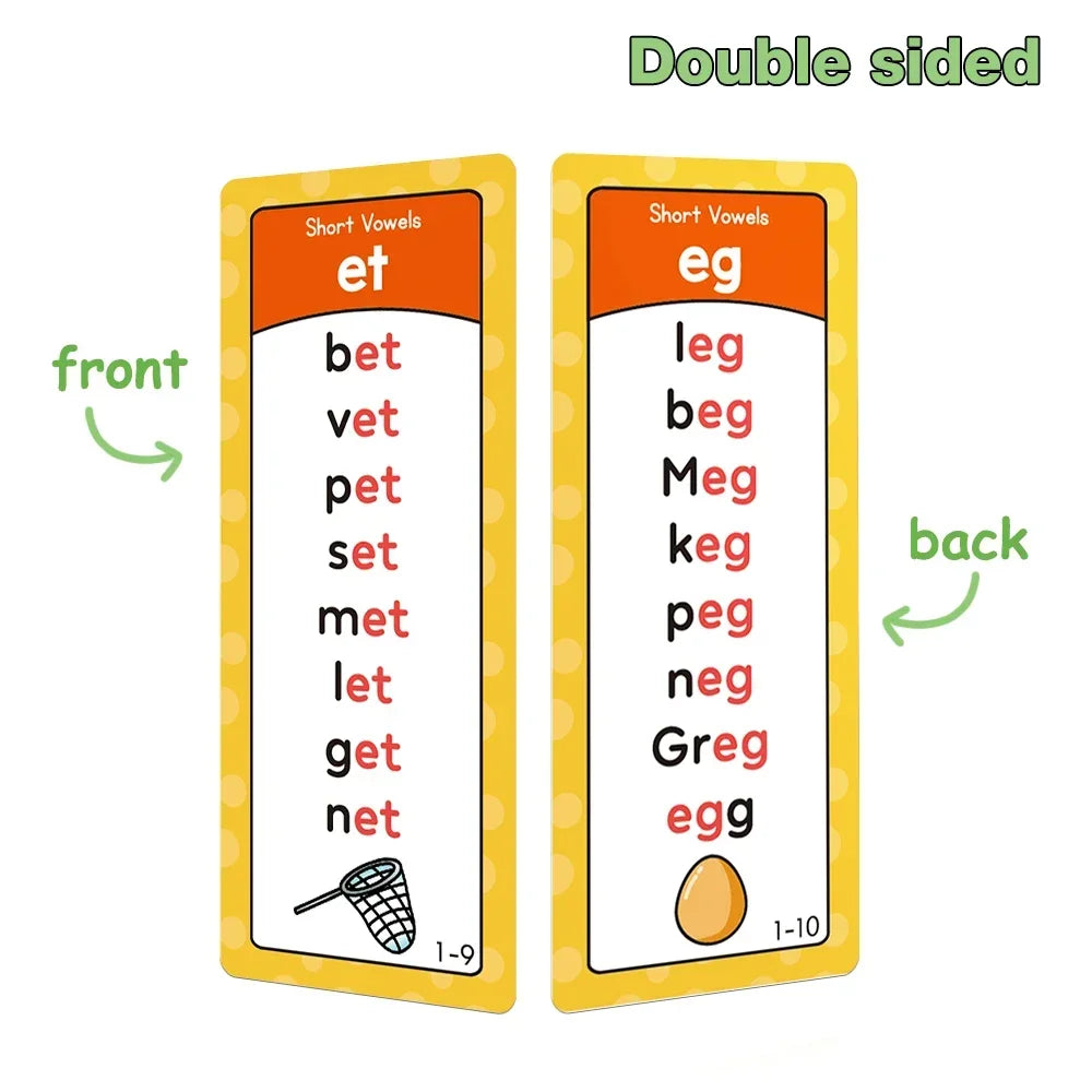 Phonics Learning Made Easy: Montessori English Vocabulary Cards